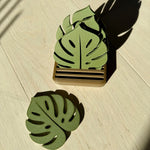 Monstera Leaf Coaster — Single or Set of 6 (Plant-Lover Drink Coasters) - Rich And Pour