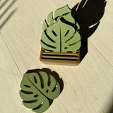 Monstera Leaf Coaster — Single or Set of 6 (Plant-Lover Drink Coasters) - Rich And Pour