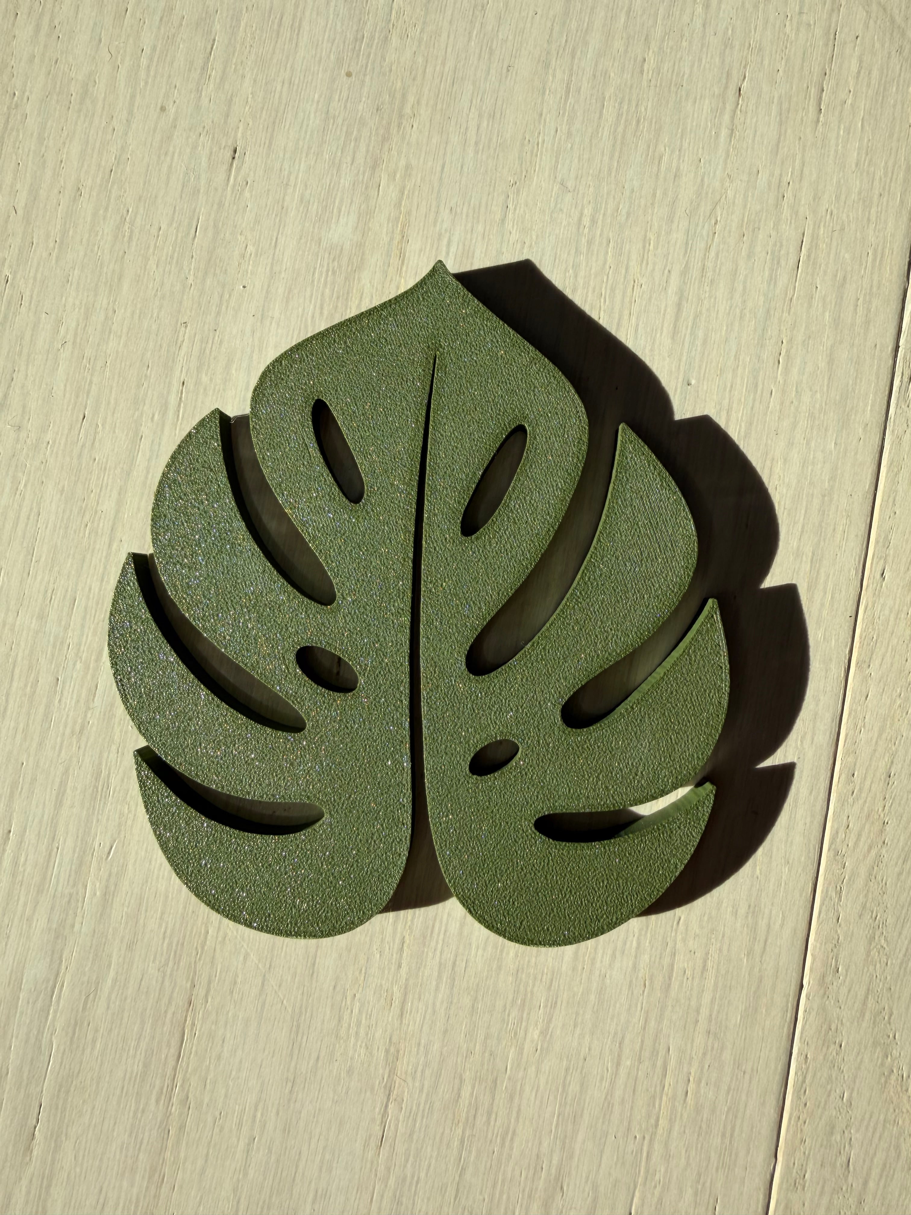 Monstera Leaf Coaster — Single or Set of 6 (Plant-Lover Drink Coasters) - Rich And Pour