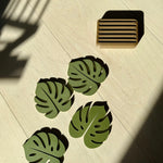 Monstera Leaf Coaster — Single or Set of 6 (Plant-Lover Drink Coasters) - Rich And Pour
