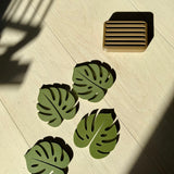 Monstera Leaf Coaster — Single or Set of 6 (Plant-Lover Drink Coasters) - Rich And Pour