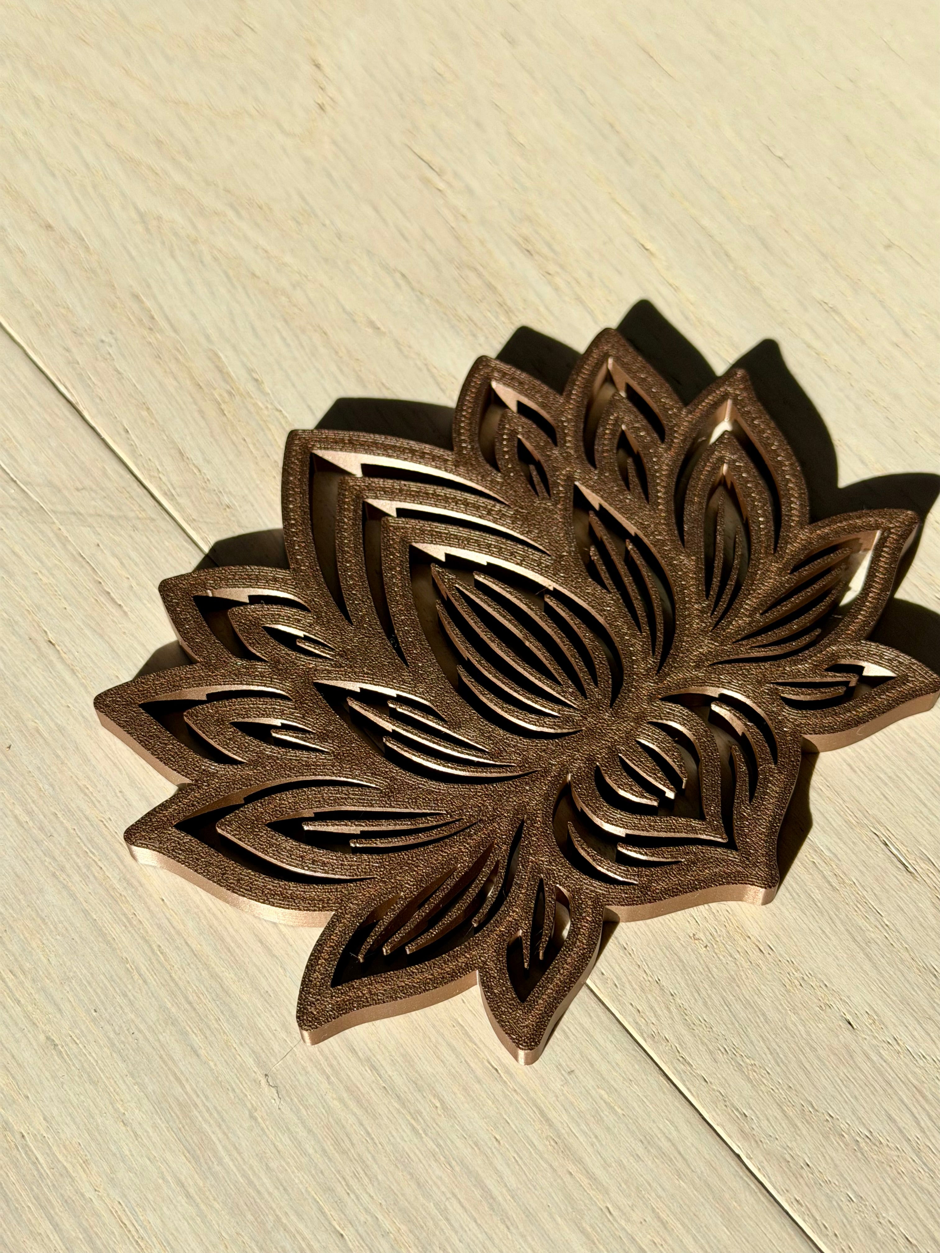 Lotus Coaster – Modern Tea & Drink Coaster (Heat-Resistant, Lightweight) - Rich And Pour