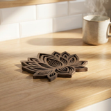Lotus Coaster – Modern Tea & Drink Coaster (Heat-Resistant, Lightweight) - Rich And Pour