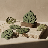 Monstera Leaf Coaster — Single or Set of 6 (Plant-Lover Drink Coasters) - Rich And Pour