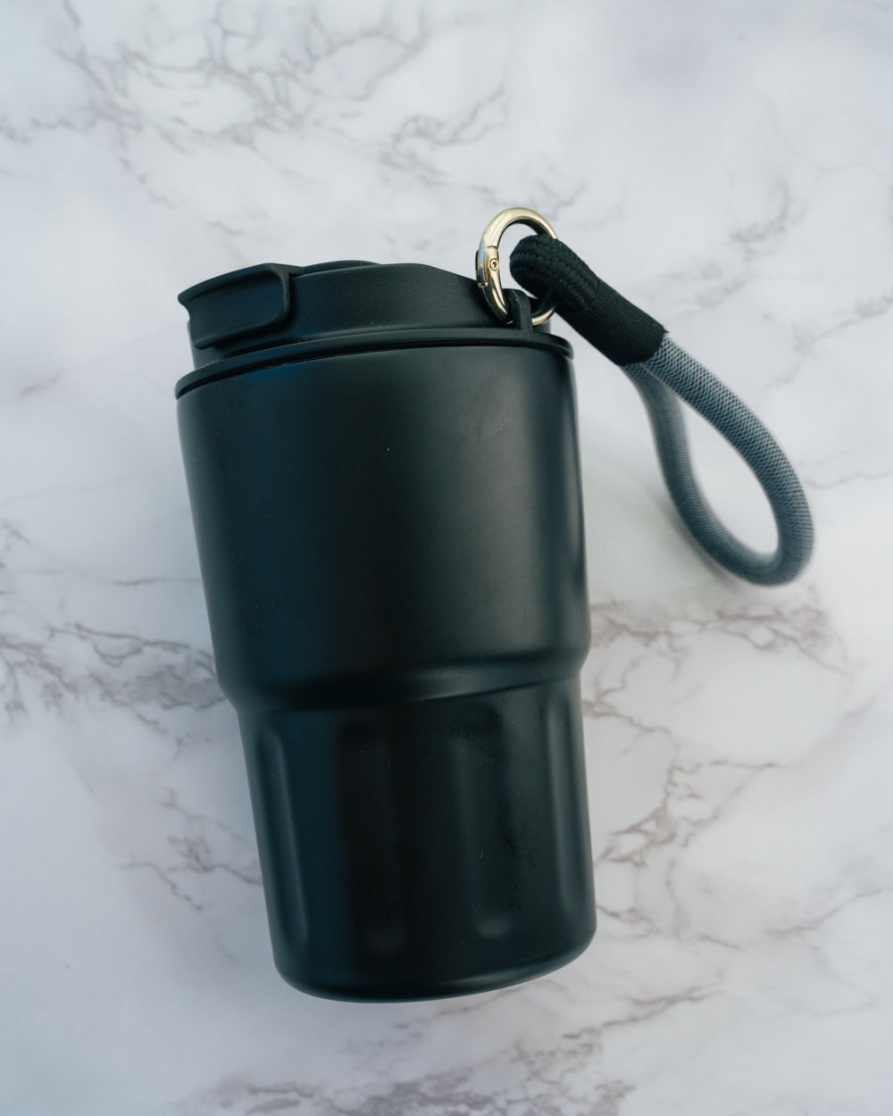 Travel Stainless Steel Insulated Coffee Mug Tumbler with Lanyard - Rich And Pour