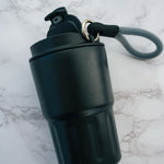 Travel Stainless Steel Insulated Coffee Mug Tumbler with Lanyard - Rich And Pour