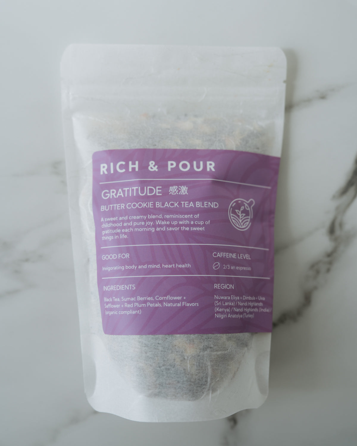 Gratitude - Butter Cookie Black Tea Blend - Rich And Pour