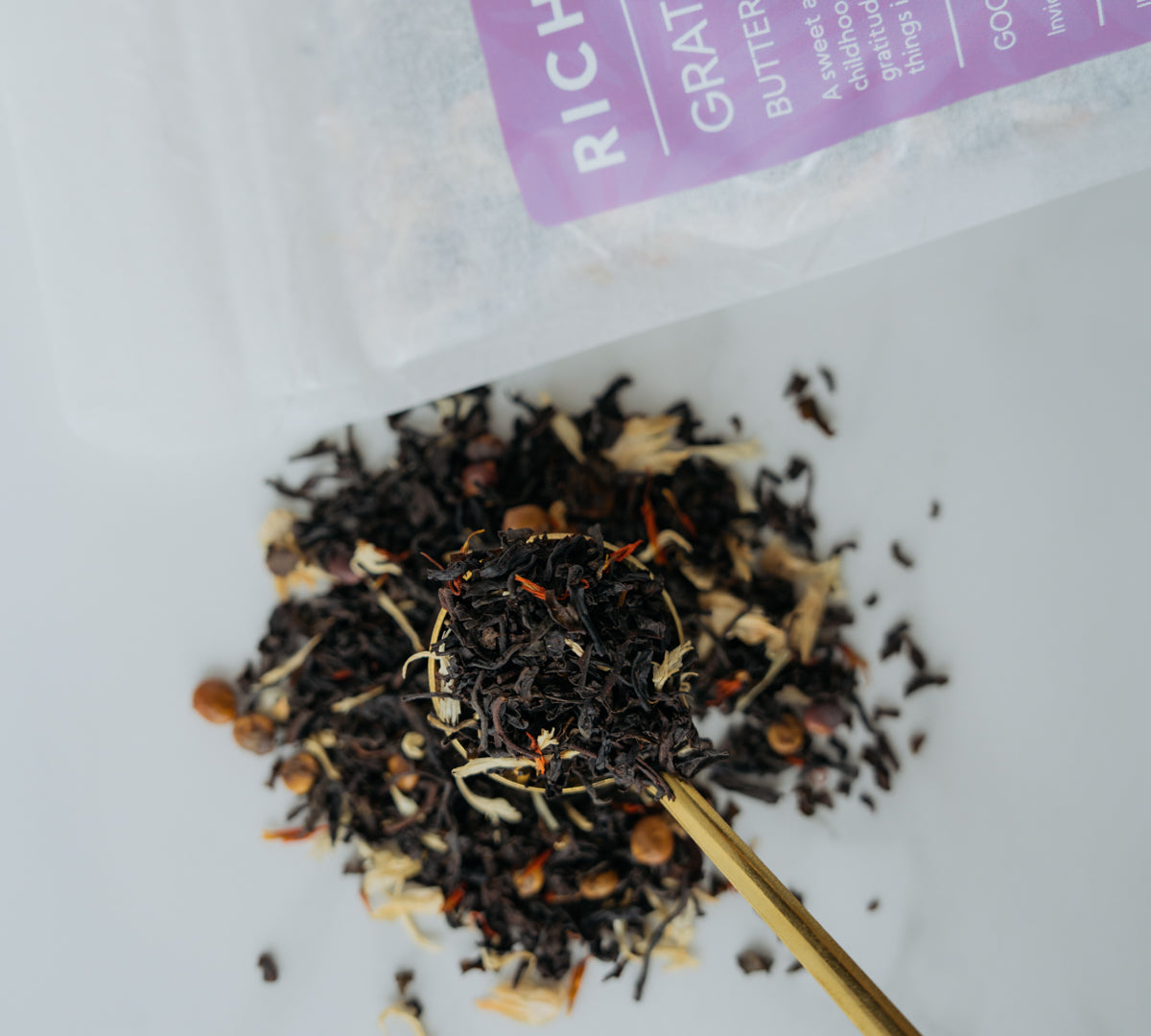 Gratitude - Butter Cookie Black Tea Blend - Rich And Pour