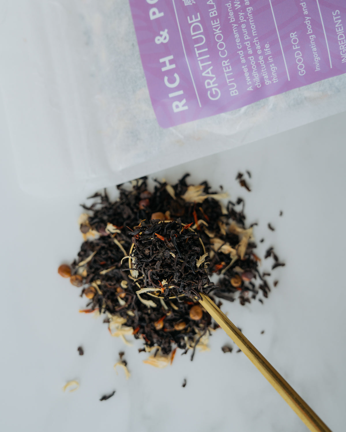 Gratitude - Butter Cookie Black Tea Blend - Rich And Pour