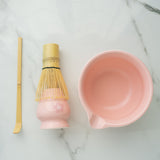 Matcha Tea Ceremony Set –  Pink Traditional Japanese Kit - Rich And Pour