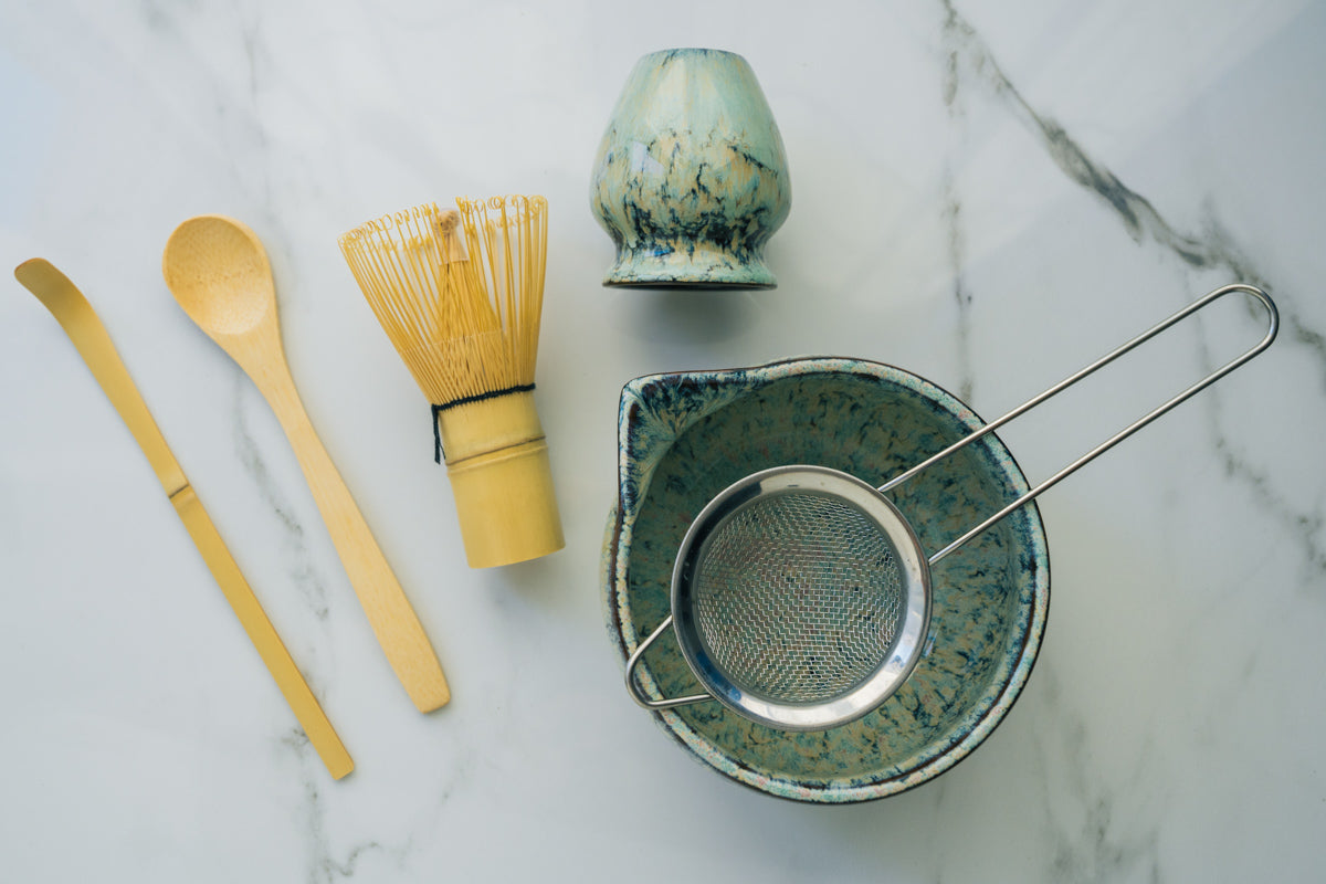 Matcha Tea Ceremony Set – Green Traditional Japanese Kit - Rich And Pour