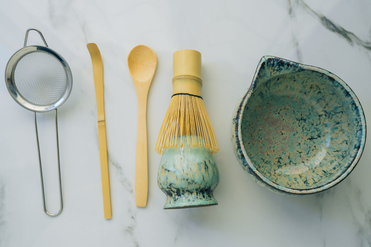 Matcha Tea Ceremony Set – Green Traditional Japanese Kit - Rich And Pour