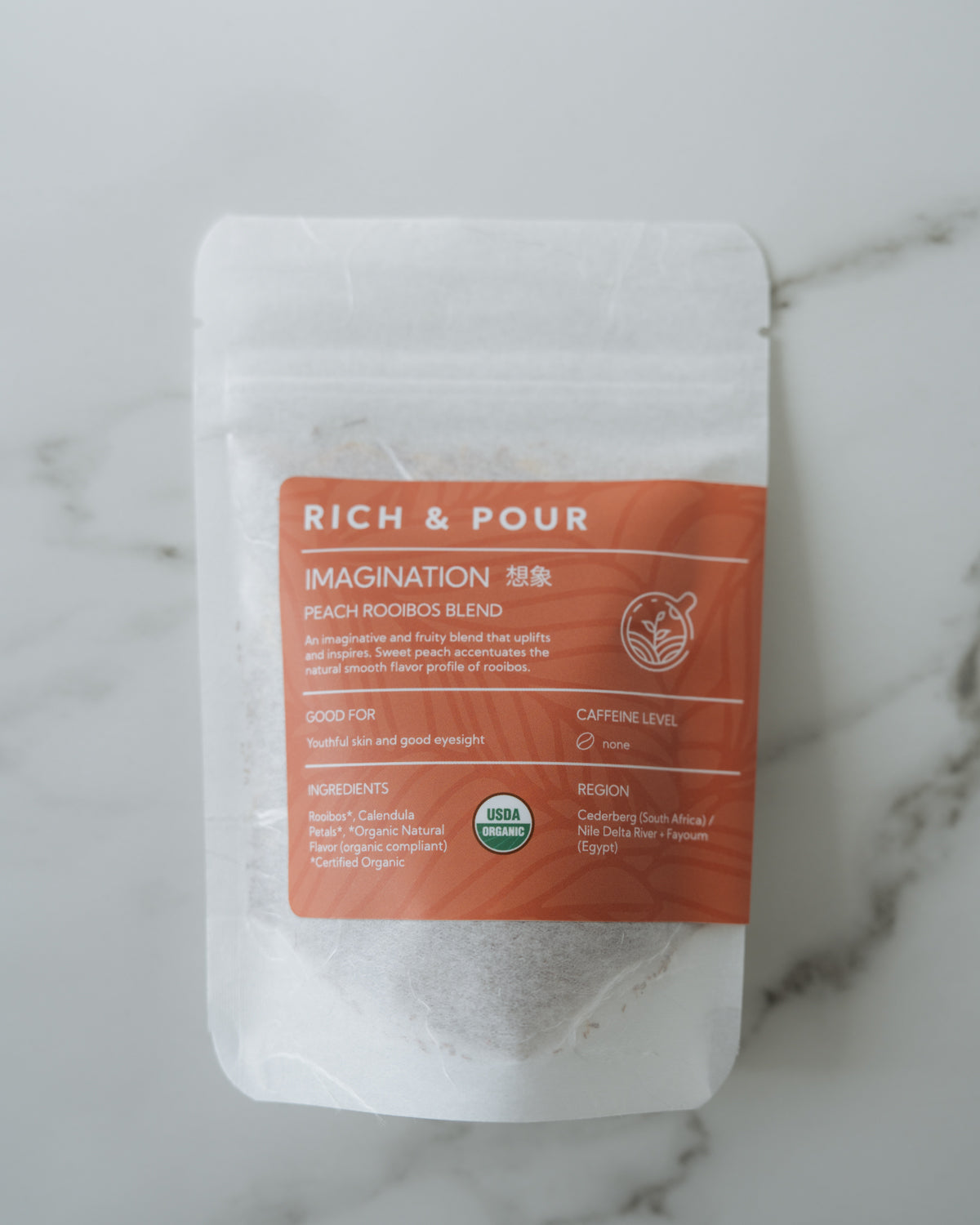 Imagination - Peach Rooibos Blend - Rich And Pour