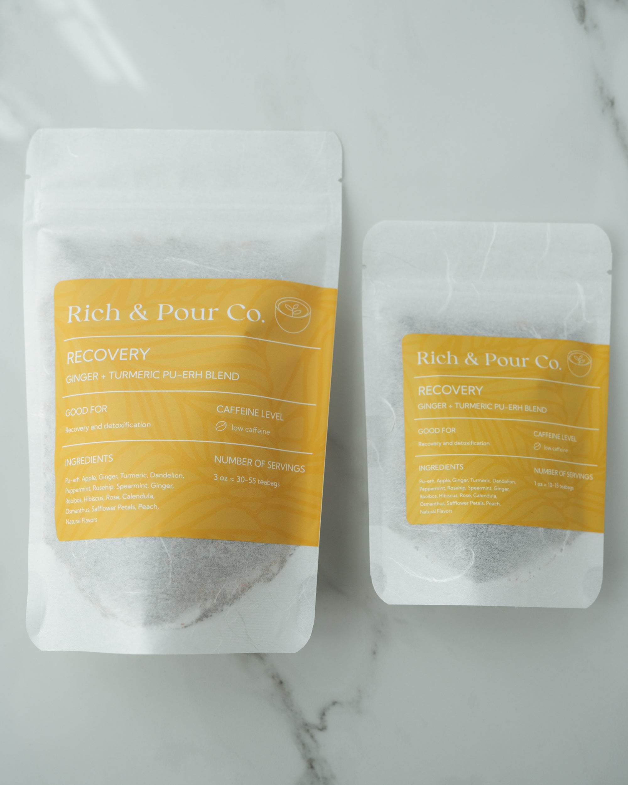 Recovery: Ginger + Turmeric Pu-erh Blend - Rich And Pour