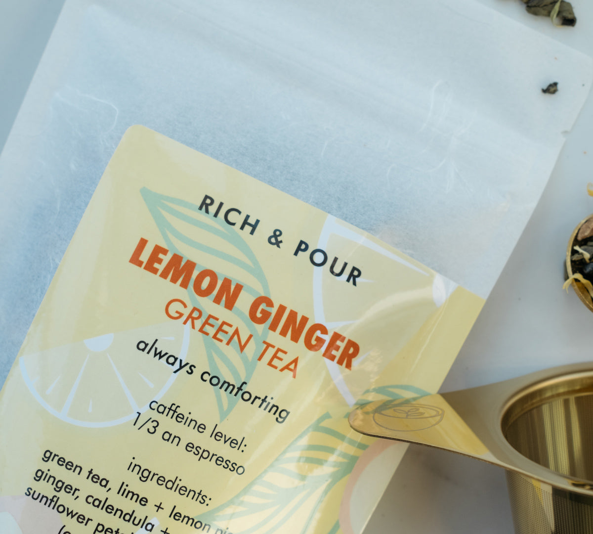 Lemon Ginger Green - Rich And Pour