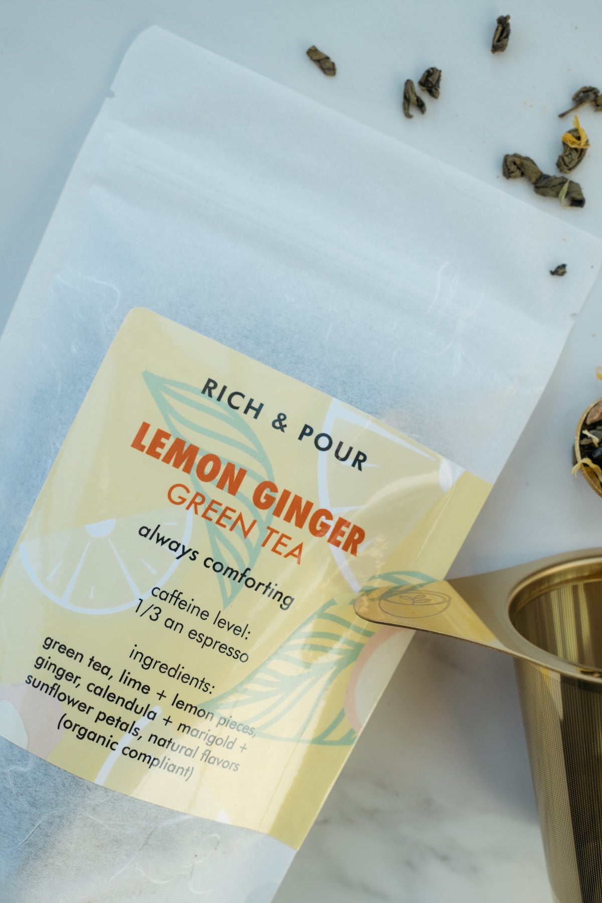 Lemon Ginger Green - Rich And Pour