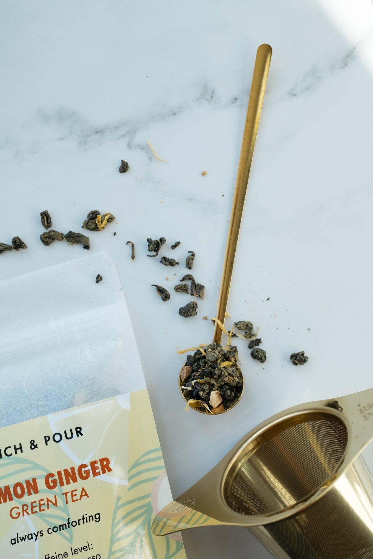 Lemon Ginger Green - Rich And Pour