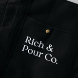 Canvas Tote Bag with Pockets — 3-Pocket Everyday Carry Zipper Bag (Reusable, Durable) - Rich And Pour