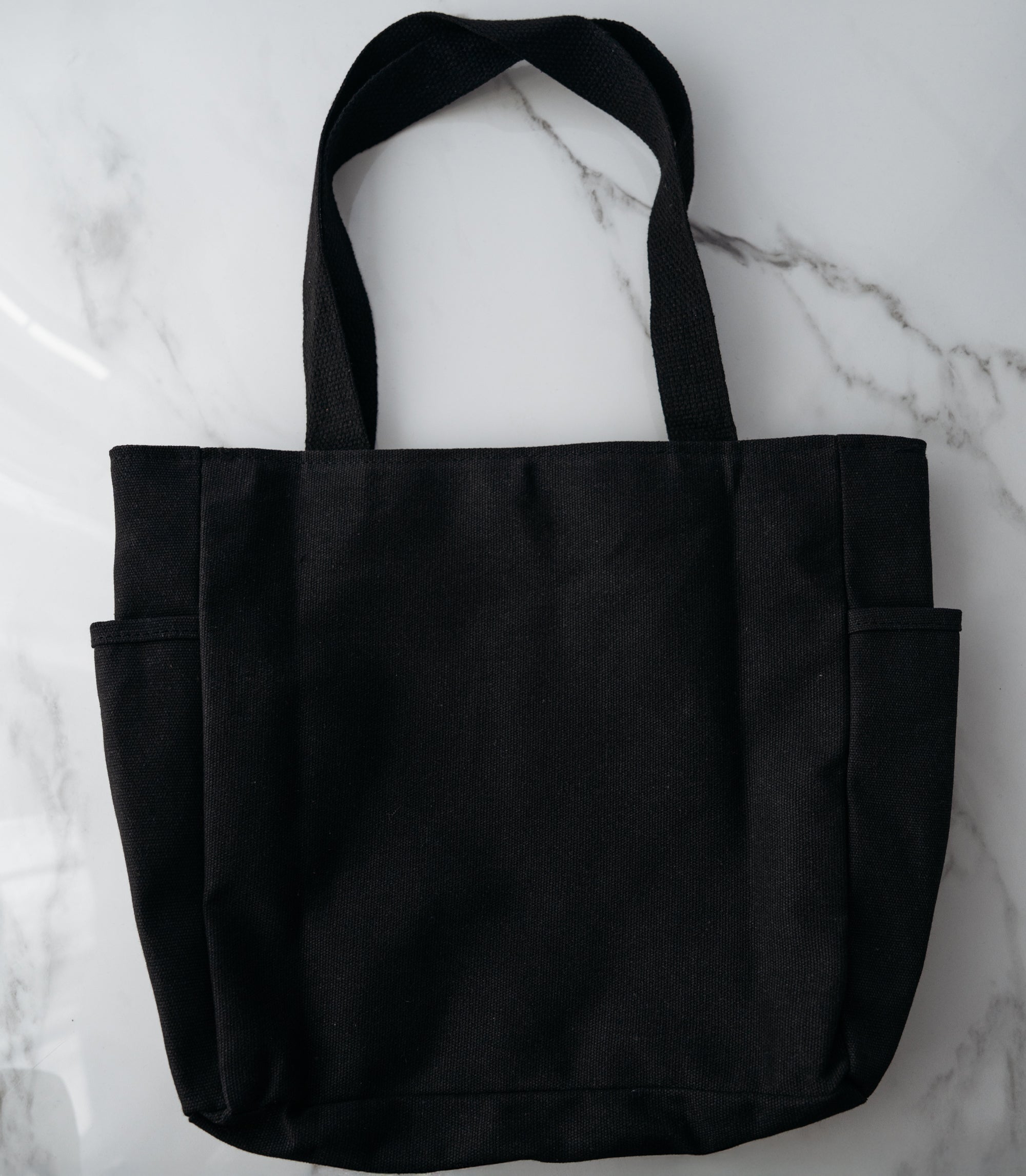 Canvas Tote Bag with Pockets — 3-Pocket Everyday Carry Zipper Bag (Reusable, Durable) - Rich And Pour