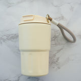 Travel Stainless Steel Insulated Coffee Mug Tumbler with Lanyard - Rich And Pour