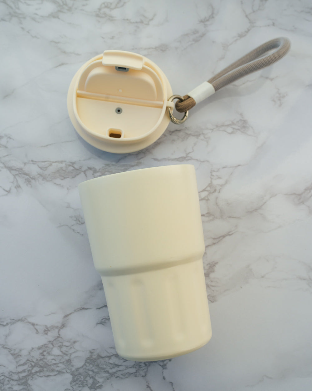 Travel Stainless Steel Insulated Coffee Mug Tumbler with Lanyard - Rich And Pour