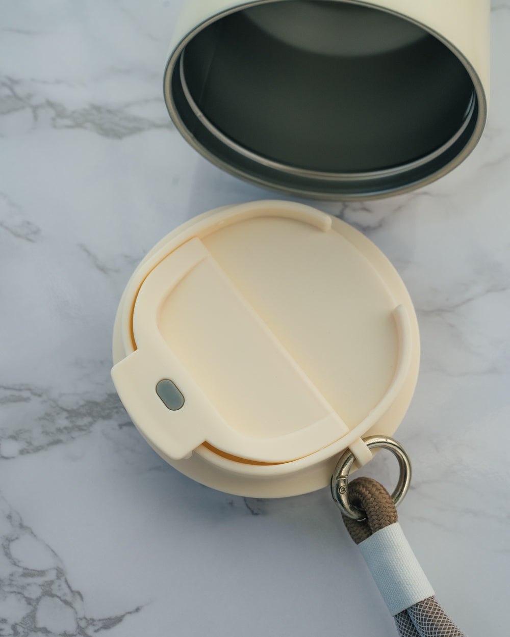 Travel Stainless Steel Insulated Coffee Mug Tumbler with Lanyard - Rich And Pour