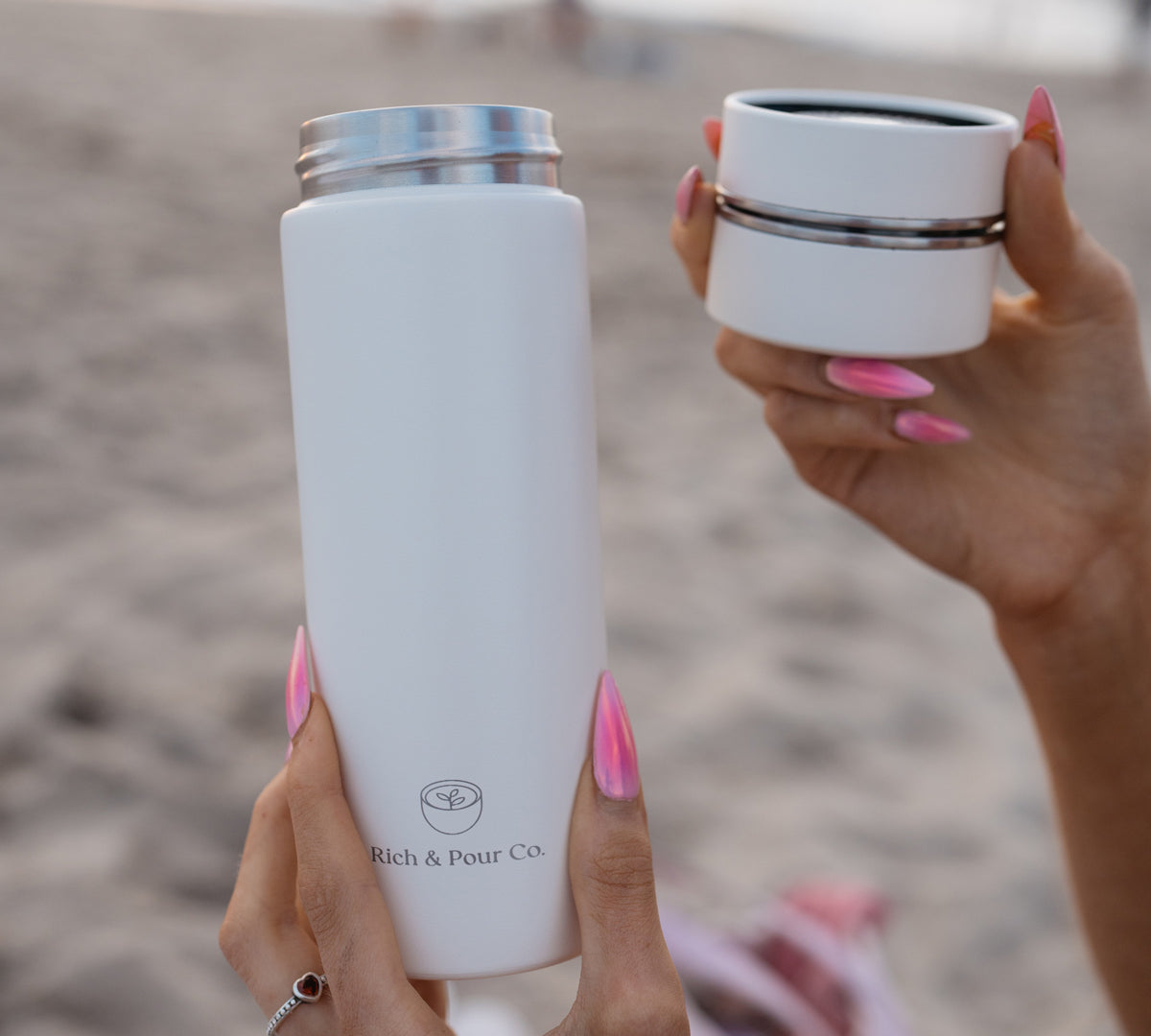 Stainless Steel Tumbler w/ Detachable Infuser - Rich And Pour