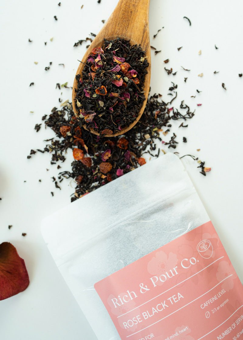 Black Rose - Rose Black Tea Blend - Rich And Pour