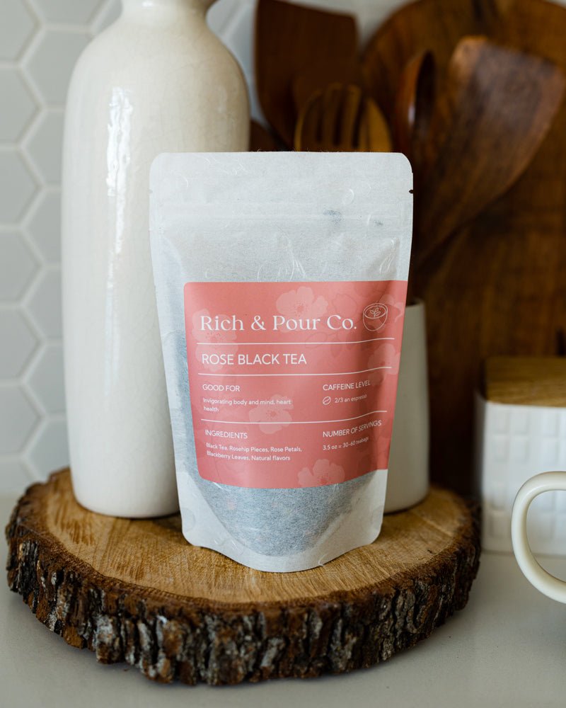 Black Rose - Rose Black Tea Blend - Rich And Pour