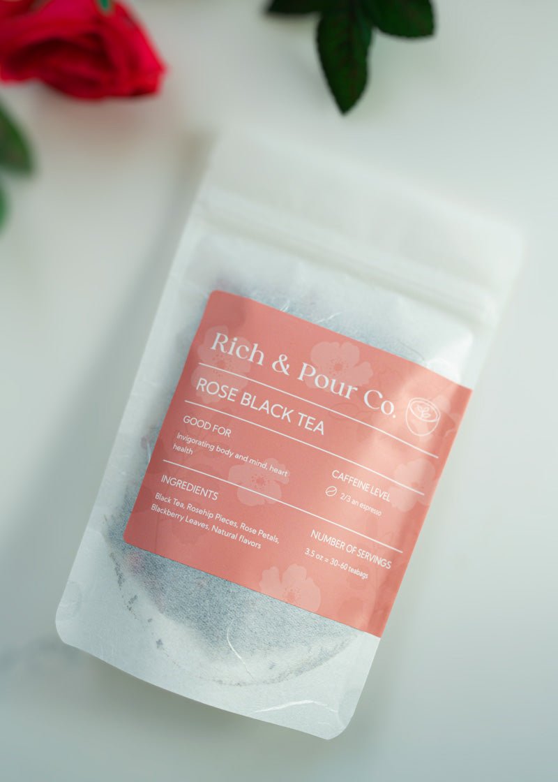 Black Rose - Rose Black Tea Blend - Rich And Pour