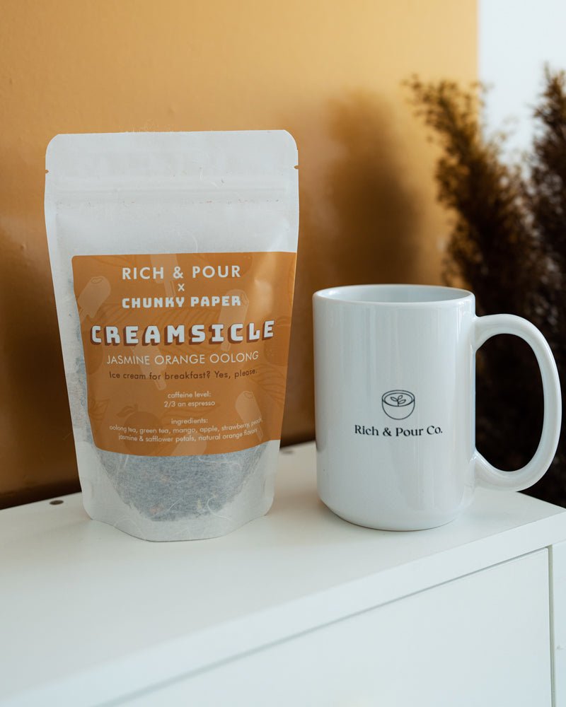 Creamsicle - Jasmine Orange Oolong Tea Blend - Rich And Pour