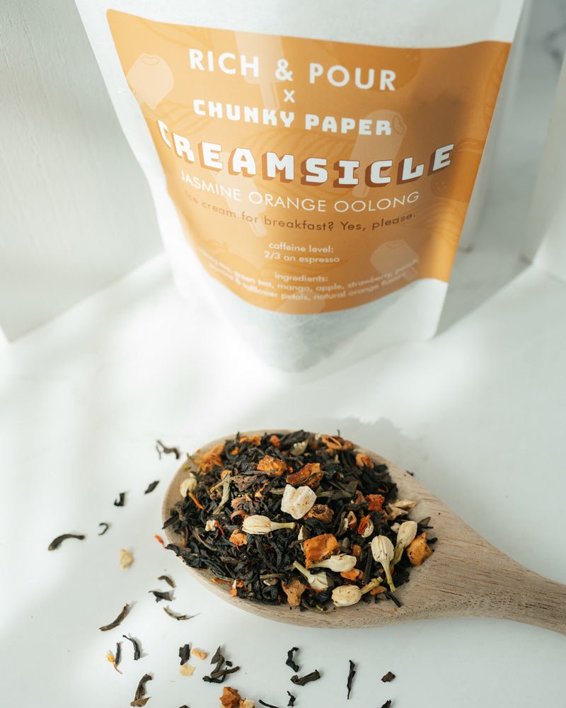 Creamsicle - Jasmine Orange Oolong Tea Blend - Rich And Pour