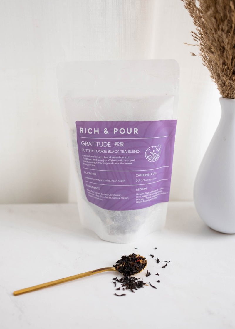 Gratitude - Butter Cookie Black Tea Blend - Rich And Pour