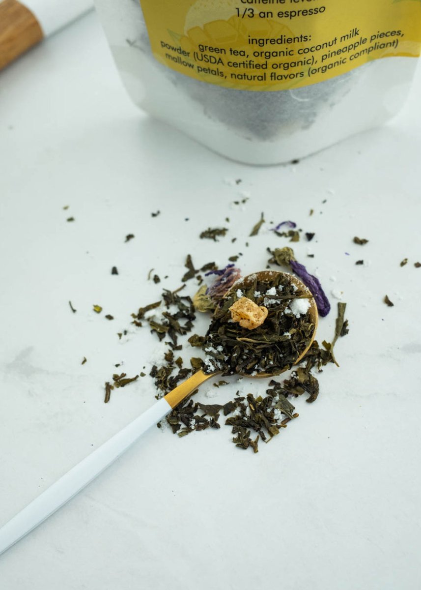 Mango Sticky Rice Coconut Milk Green Tea Blend - Rich And Pour