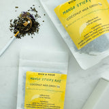 Mango Sticky Rice Coconut Milk Green Tea Blend - Rich And Pour