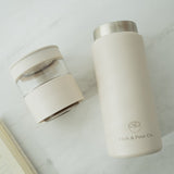 Stainless Steel Travel Tumbler with Tea Infuser - Rich And Pour
